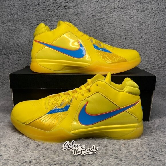 Nike Zoom KD 3 'Christmas' Size 15 Men Basketball Vibrant Yellow FD5606-700